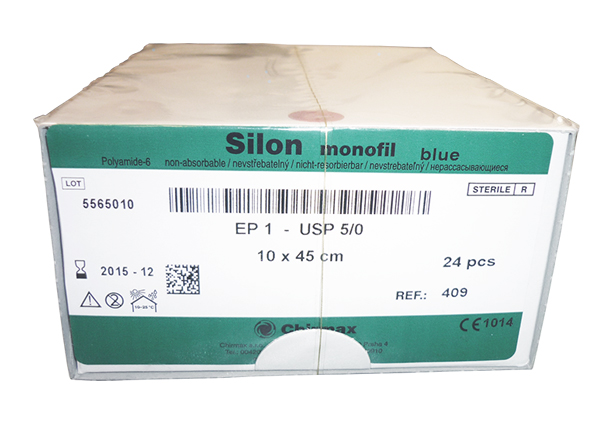 CHIRANA chirurgické šití Silon monofil