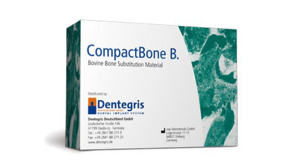 Dentegris náhradní kostní materiál CompactBone B. Dentegris náhradní kostní materiál CompactBone B.
