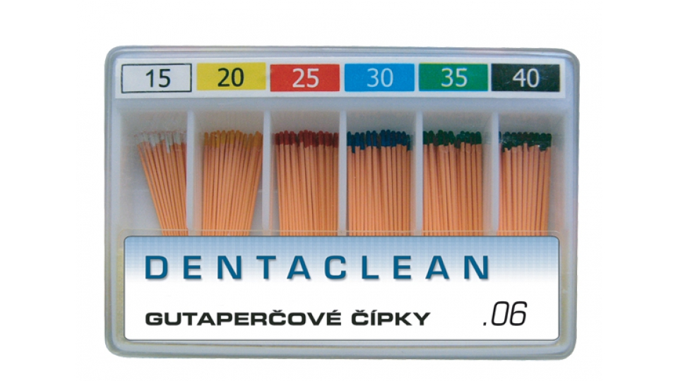 Gutaperčové čepy DENTACLEAN