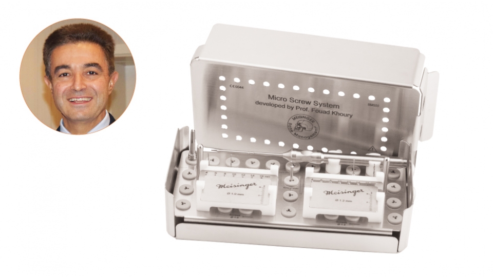 Meisinger set pro fixaci kostních štěpů Micro Screw System Professional by Prof. Dr. Fouad Khoury Meisinger set pro fixaci kostních štěpů Micro Screw System Professional by Prof. Dr. Fouad Khoury